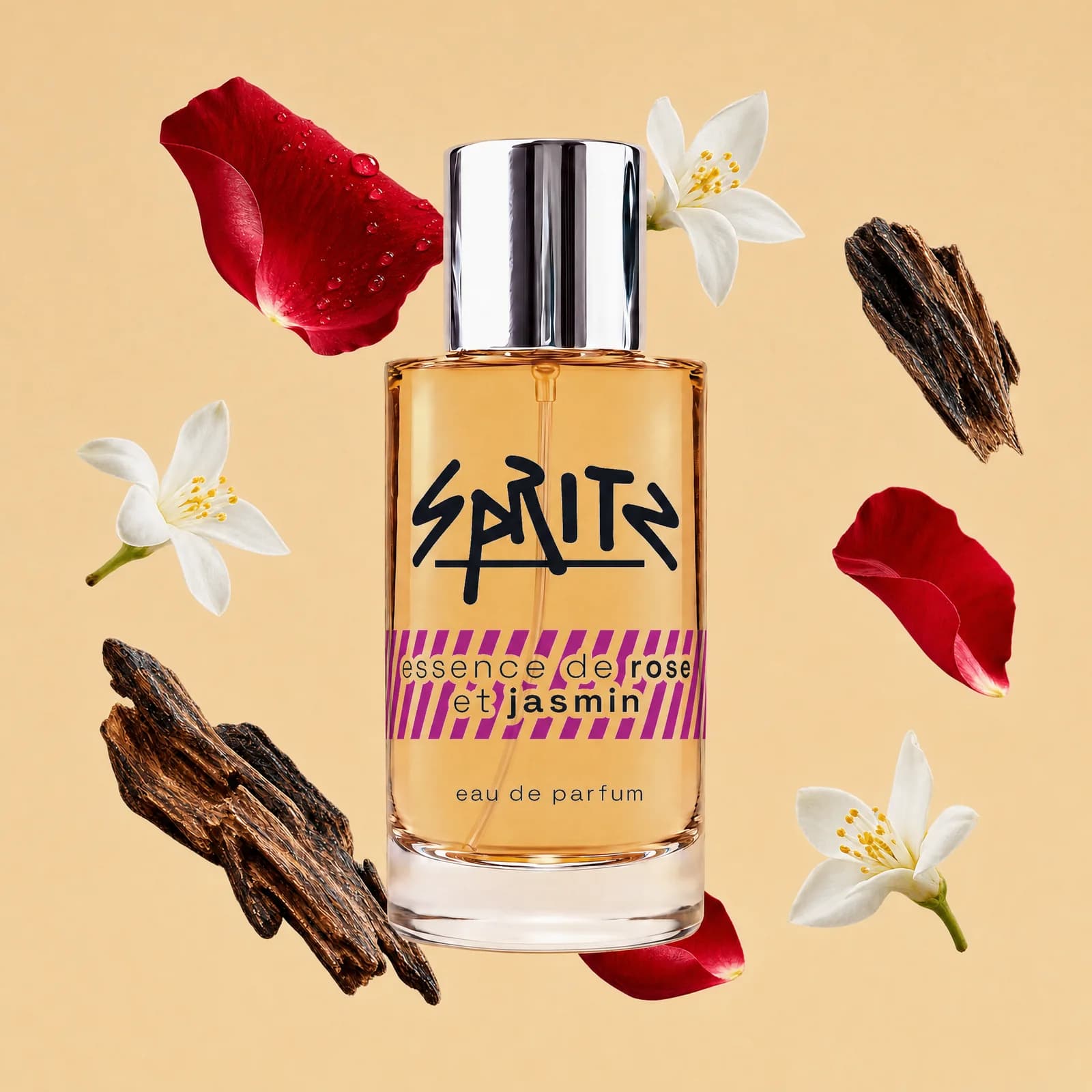 essence de rose et jasmin