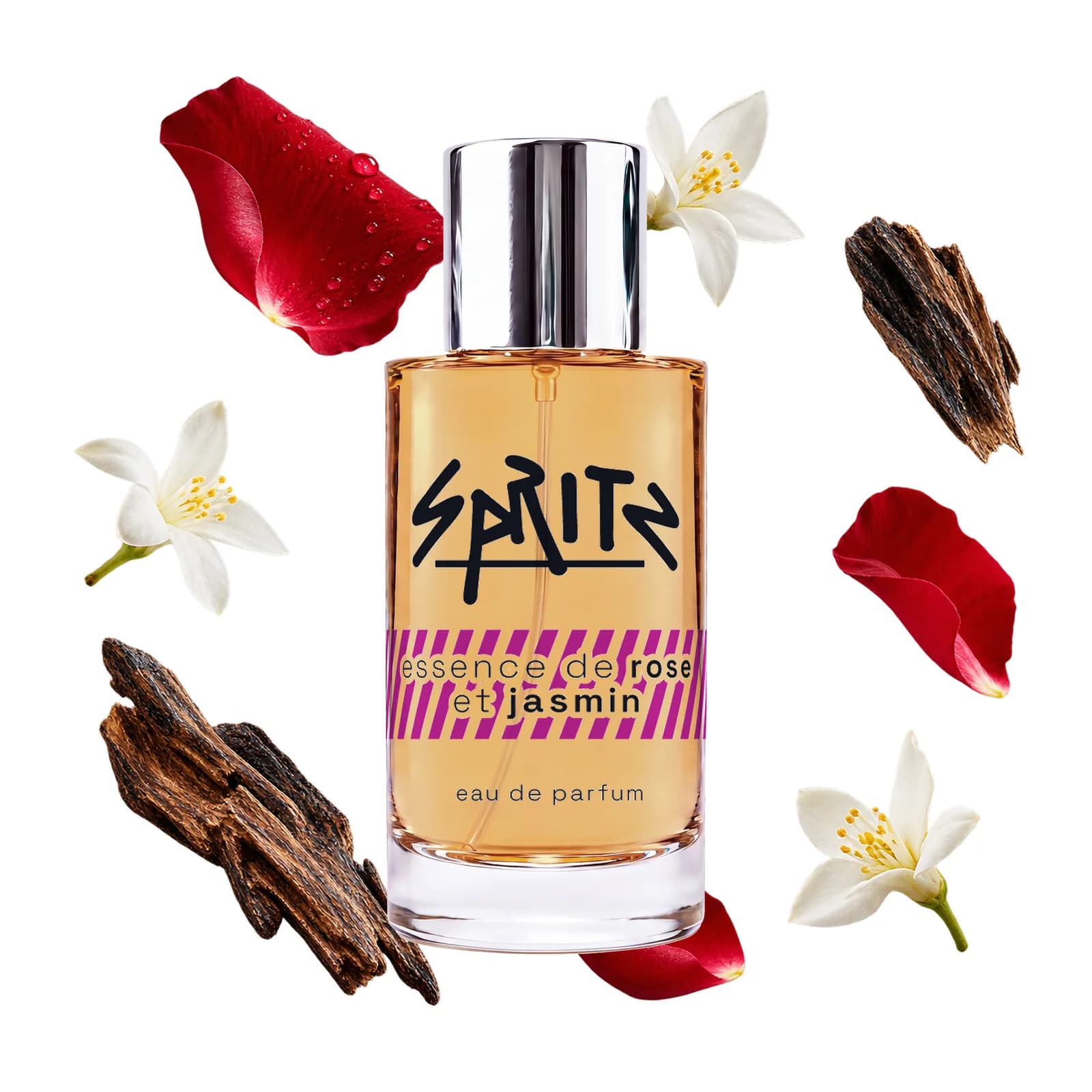 essence de rose et jasmin