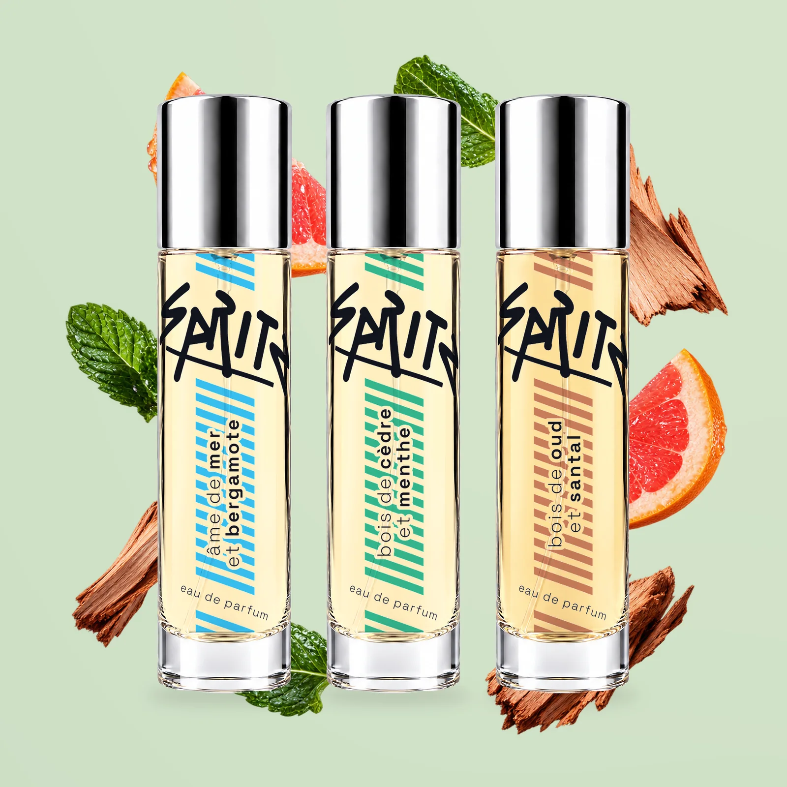 Trei parfumuri subțiri SPRITZ de 15ml într-un set Discovery